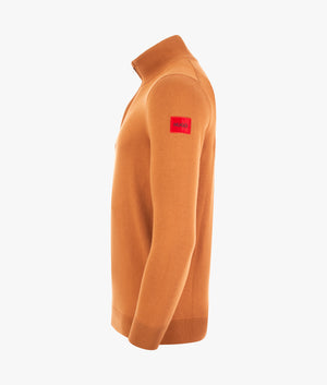 San-Quintus-L-Logo-Sweater-Medium-Brown-HUGO-EQVVS