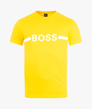 Slim-Fit-Chest-Logo-RN-T-Shirt-Medium-Yellow-BOSS-EQVVS