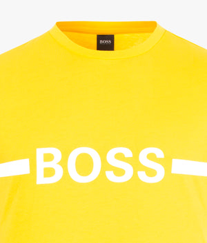 Slim-Fit-Chest-Logo-RN-T-Shirt-Medium-Yellow-BOSS-EQVVS