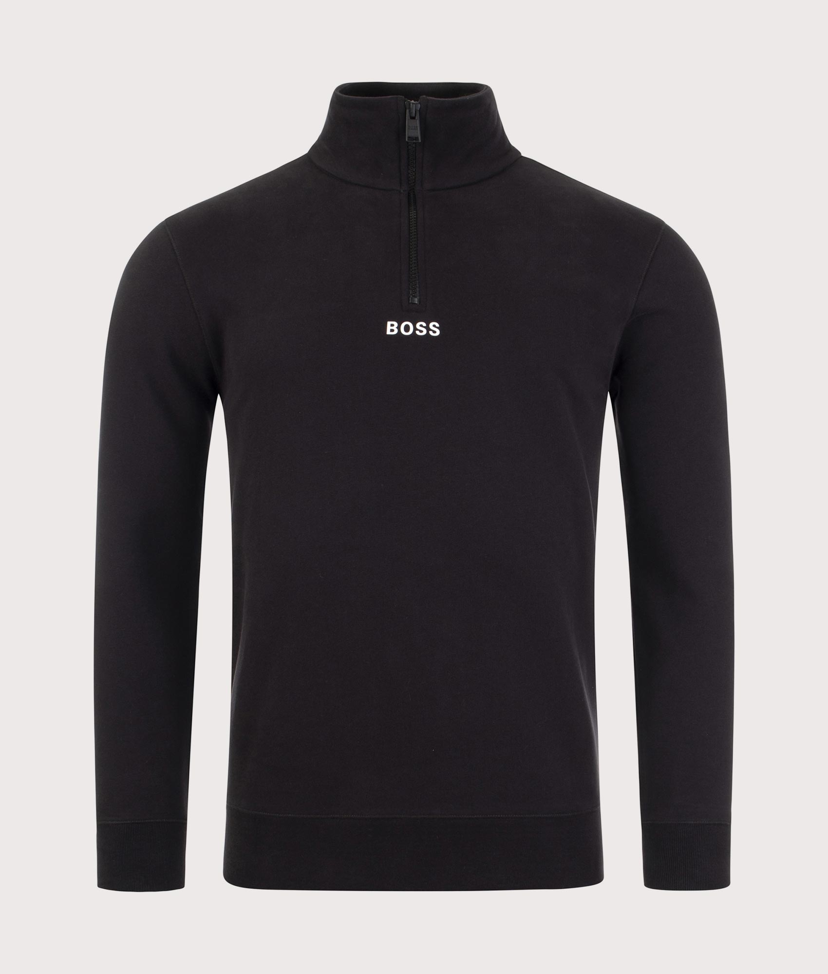 Zapper-1/4-Zip-Sweatshirt-Black-BOSS-EQVVS