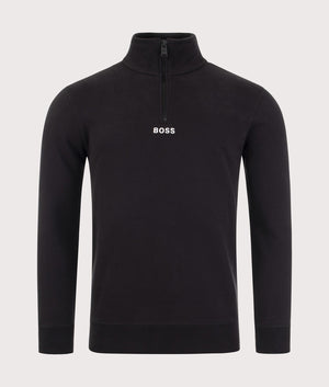 Zapper-1/4-Zip-Sweatshirt-Black-BOSS-EQVVS