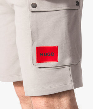 Dizzi222-Red-Logo-Label-Shorts-Medium-Grey-HUGO-EQVVS