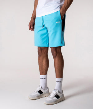 Regular Fit Headlo 1 Sweat Shorts Light Pastel Blue, BOSS