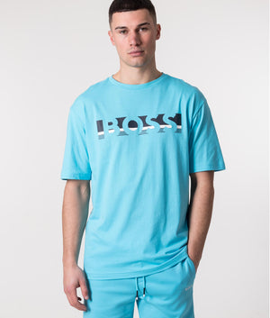 Relaxed-Fit-Athleisure-Colour-Block-Logo-T-Shirt-Light/Pastel-Blue-BOSS-EQVVS