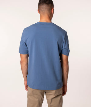 Relaxed Fit TChup T-Shirt in 489 Open Blue, BOSS, EQVVS, Back Model Shot
