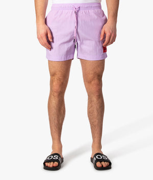 Dominica-Quick-Drying-Red-Logo-Label-Swim-Shorts-Light/Pastel-Purple-HUGO-EQVVS
