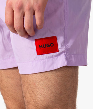 Dominica-Quick-Drying-Red-Logo-Label-Swim-Shorts-Light/Pastel-Purple-HUGO-EQVVS