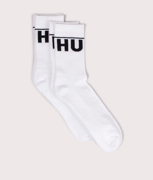 Two-Pack-of-Quarter-Length-Iconic-Rib-Sports-Socks-White-HUGO-EQVVS