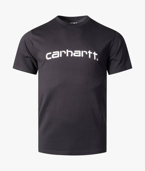 Script-Logo-T-Shirt-Black/White-Carhartt-WIP-EQVVS