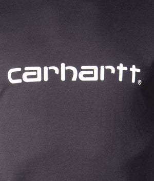 Script-Logo-T-Shirt-Black/White-Carhartt-WIP-EQVVS