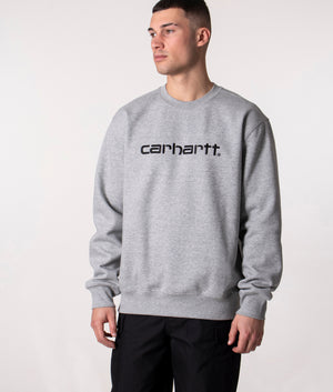 Relaxed-Fit-Big-Logo-Sweatshirt-Grey-Heather/Black-Carhartt-WIP-EQVVS