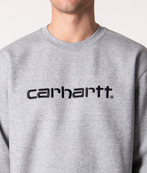 Relaxed-Fit-Big-Logo-Sweatshirt-Grey-Heather/Black-Carhartt-WIP-EQVVS