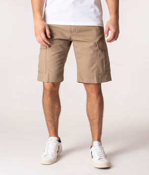 Slim-Fit-Aviation-Cargo-Shorts-Leather-Rinsed-Carhartt-WIP-EQVVS