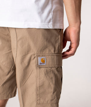 Slim-Fit-Aviation-Cargo-Shorts-Leather-Rinsed-Carhartt-WIP-EQVVS