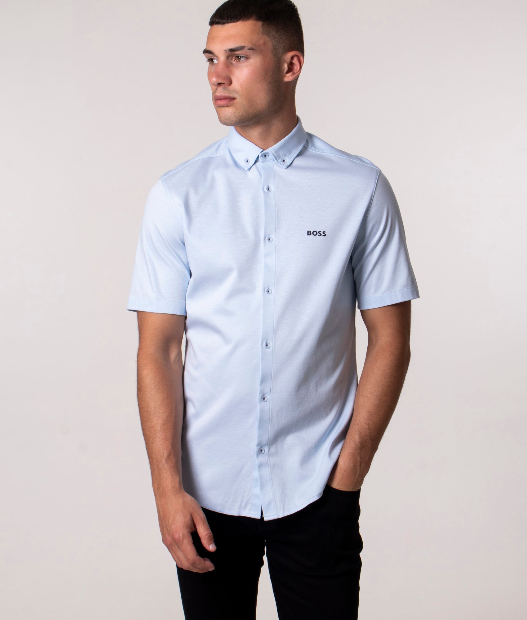 Biadia-Short-Sleeve-Shirt-Blue-Light-BOSS-EQVVS