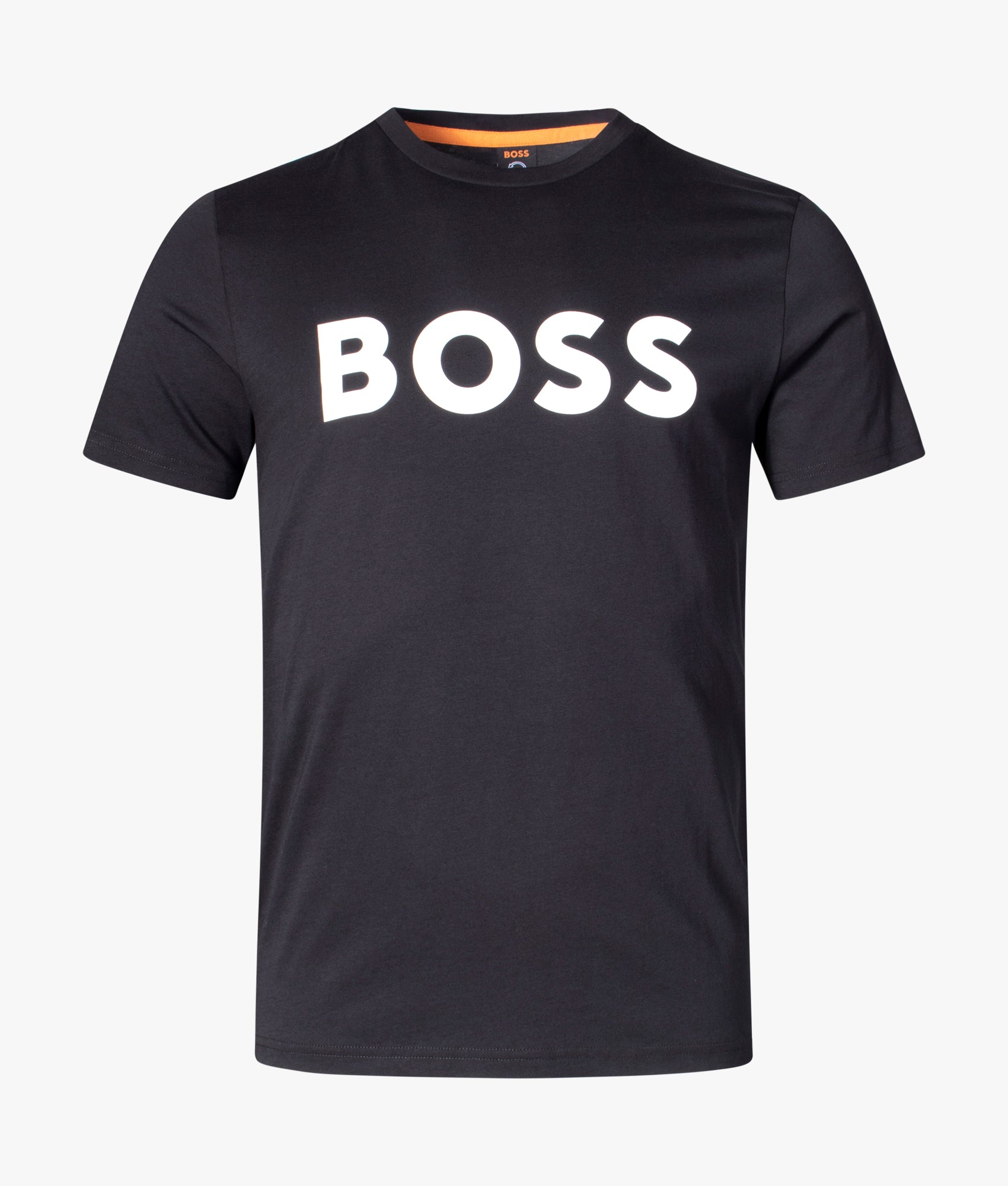 Thinking 1 T-Shirt in 002 Black, BOSS, EQVVS, Front Mannequin Shot