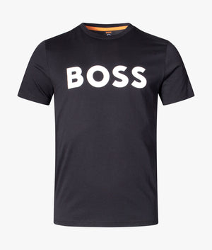 Thinking 1 T-Shirt in 002 Black, BOSS, EQVVS, Front Mannequin Shot