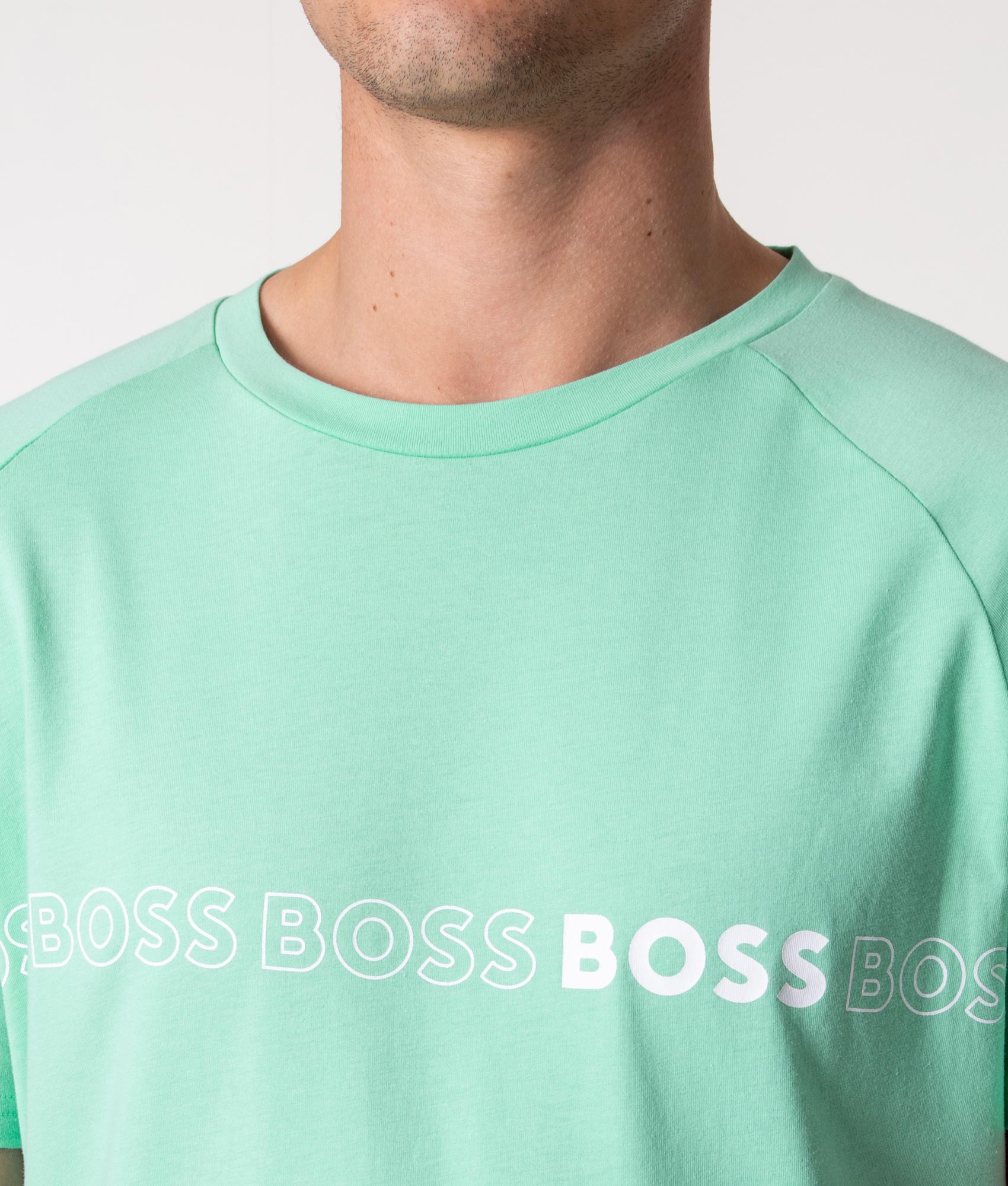 Slim-Fit-RN-T-Shirt-Light/Pastel-Green-BOSS-EQVVS