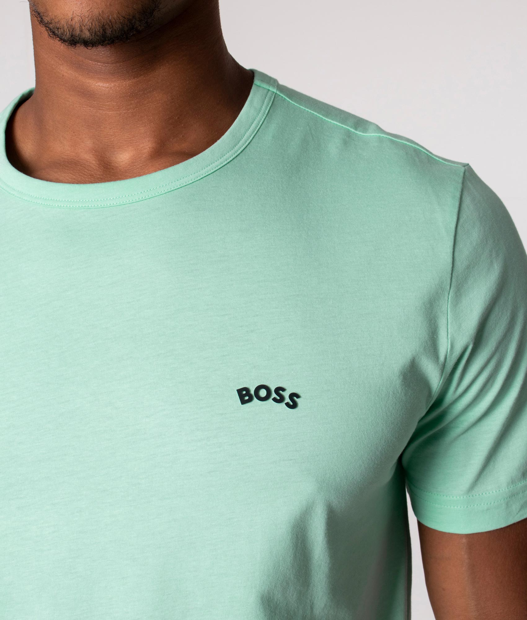 Curved-Logo-T-Shirt-Light/Pastel-Green-BOSS-EQVVS