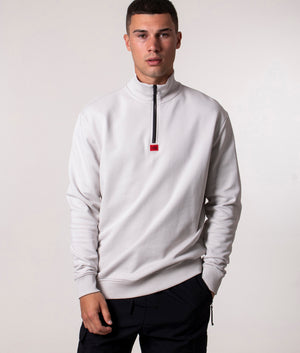 Relaxed-Fit-Durty-Quarter-Zip-Sweatshirt-Light-Beige-HUGO-EQVVS