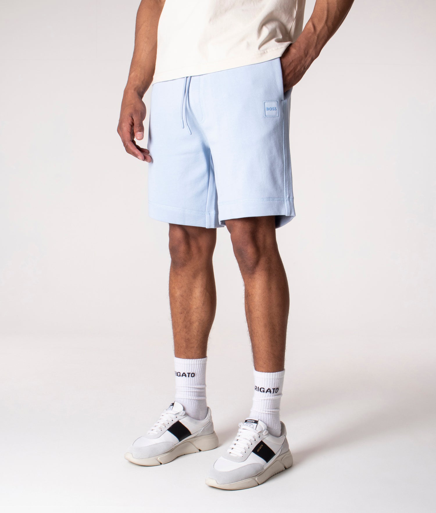 Regular Fit Sewalk Sweat Shorts Open Blue, BOSS