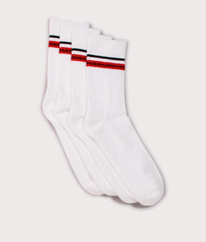 2-Pack-Of-Quarter-Length-Logo-Tape-Socks-White-HUGO-EQVVS