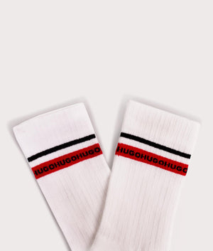 2-Pack-Of-Quarter-Length-Logo-Tape-Socks-White-HUGO-EQVVS