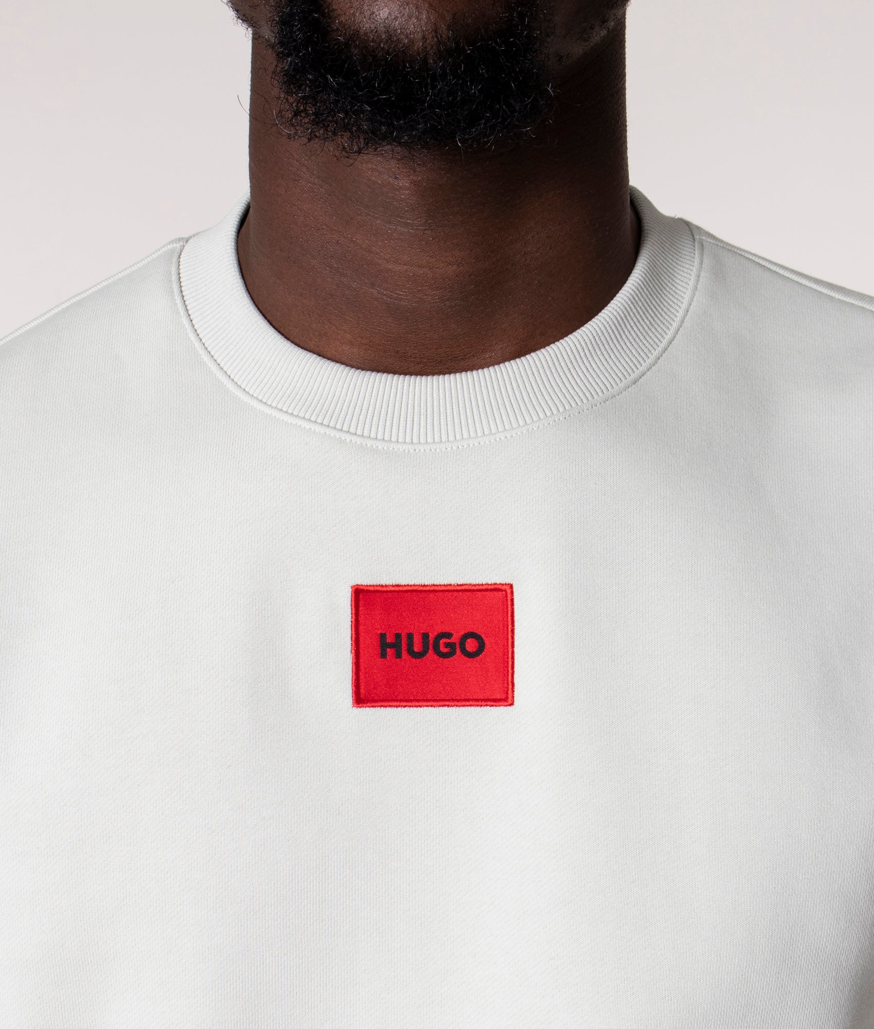 Diragol212-Patch-Logo-Sweatshirt-Light/Pastel-Green-HUGO-EQVVS