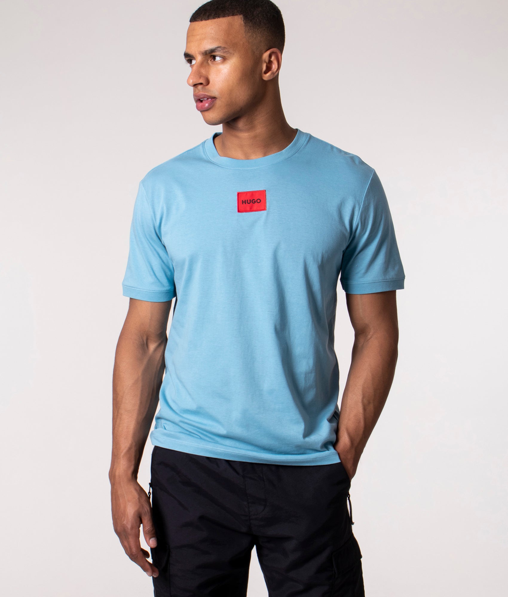 Diragolino212-T-Shirt-Turquoise/Aqua-HUGO-EQVVS