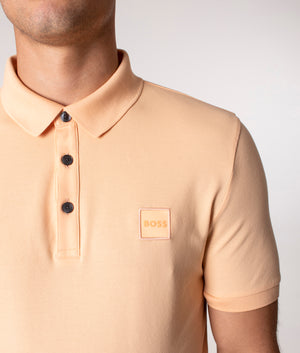 Slim Fit Passenger Polo Shirt Pastel Orange | BOSS | EQVVS