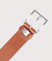 Italian Leather Connio Belt: 210 Medium Brown 