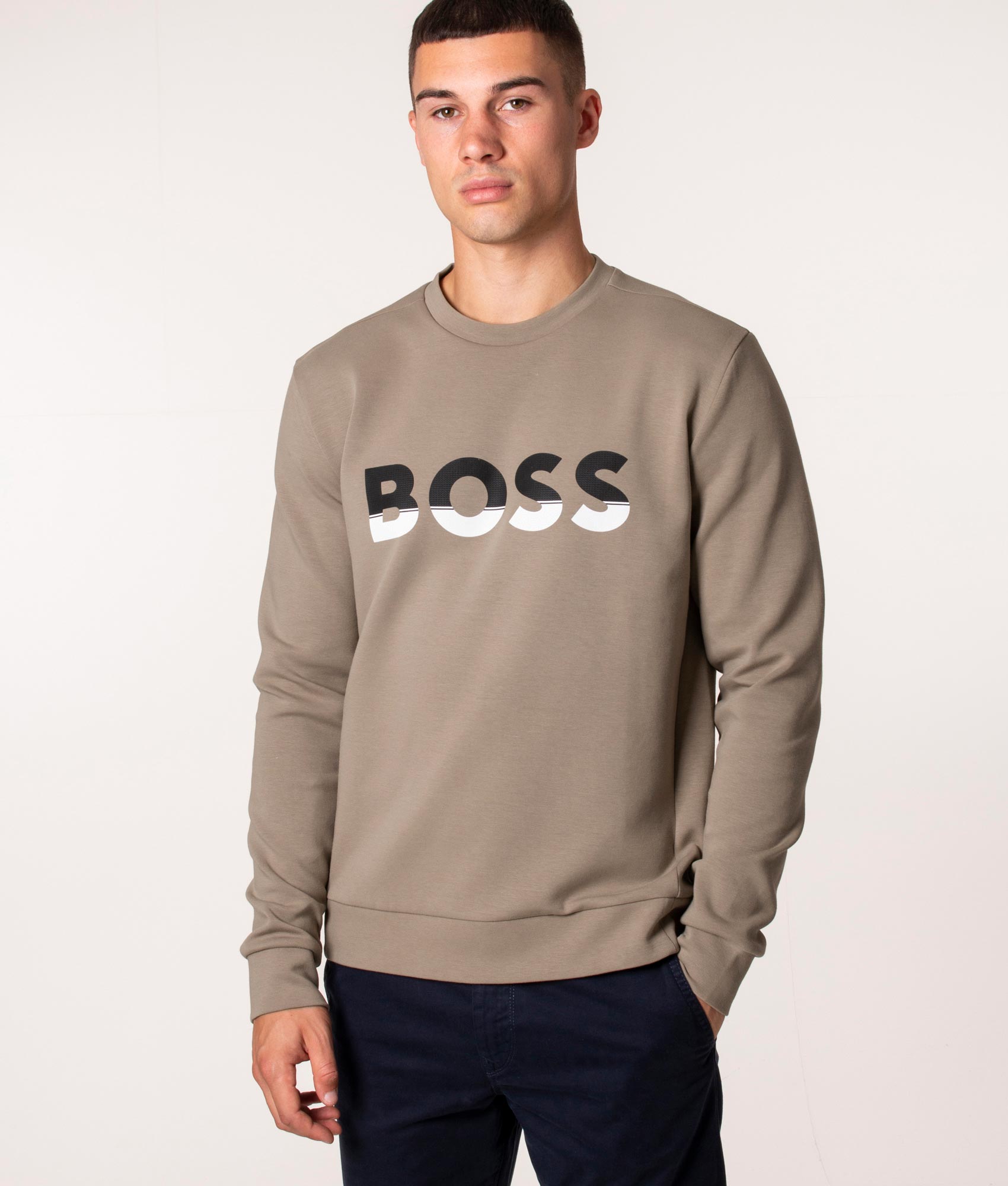 Salbo-1-Colour-Block-Logo-Sweatshirt-Light/Pastel-Green-BOSS-EQVVS