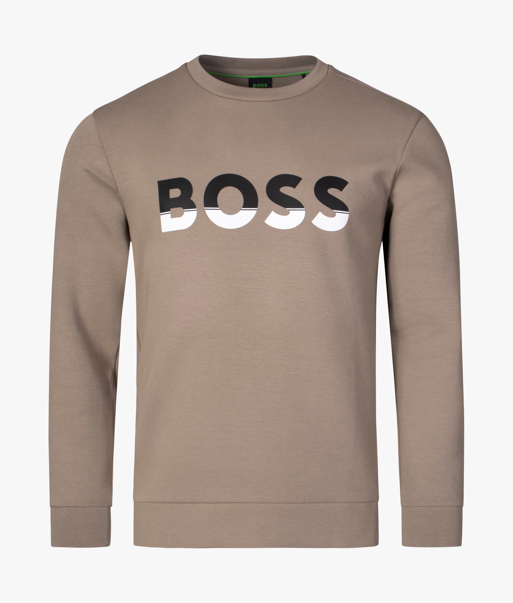 Salbo-1-Colour-Block-Logo-Sweatshirt-Light/Pastel-Green-BOSS-EQVVS