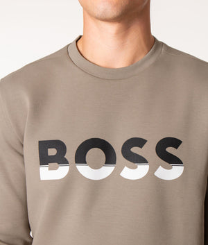 Salbo-1-Colour-Block-Logo-Sweatshirt-Light/Pastel-Green-BOSS-EQVVS