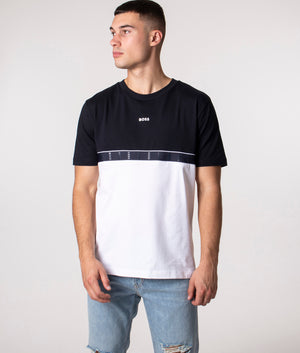Tee Tape T-Shirt | 402 Dark Blue | BOSS | EQVVS