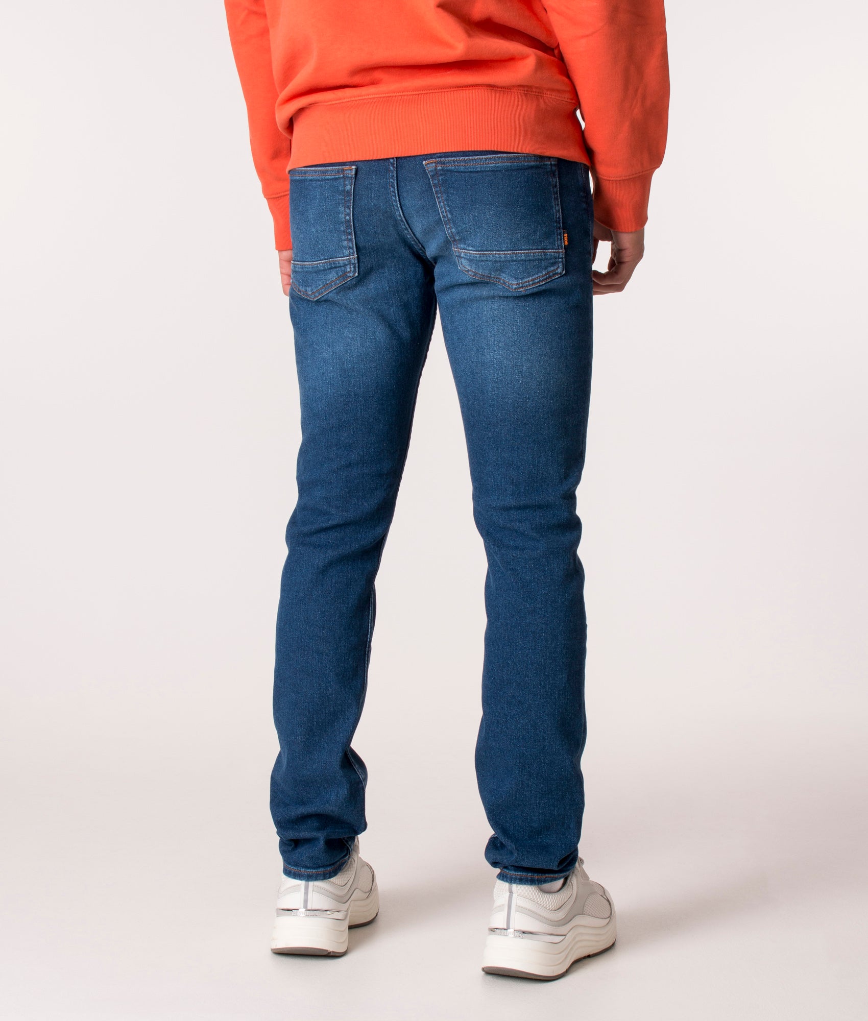 Slim Fit Comfort-Stretch Delaware Jeans | Back image | BOSS | EQVVS 