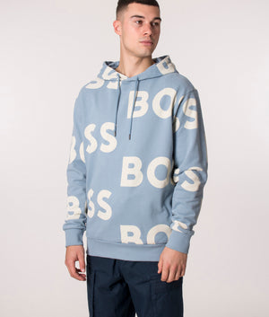 Logo-Print-Wecool-Hoodie-Light/Pastel-Blue-BOSS-EQVVS