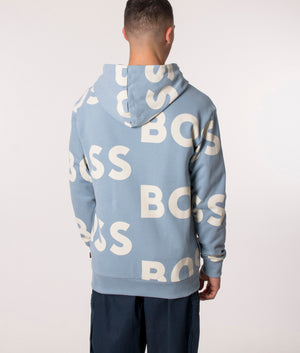 Logo-Print-Wecool-Hoodie-Light/Pastel-Blue-BOSS-EQVVS