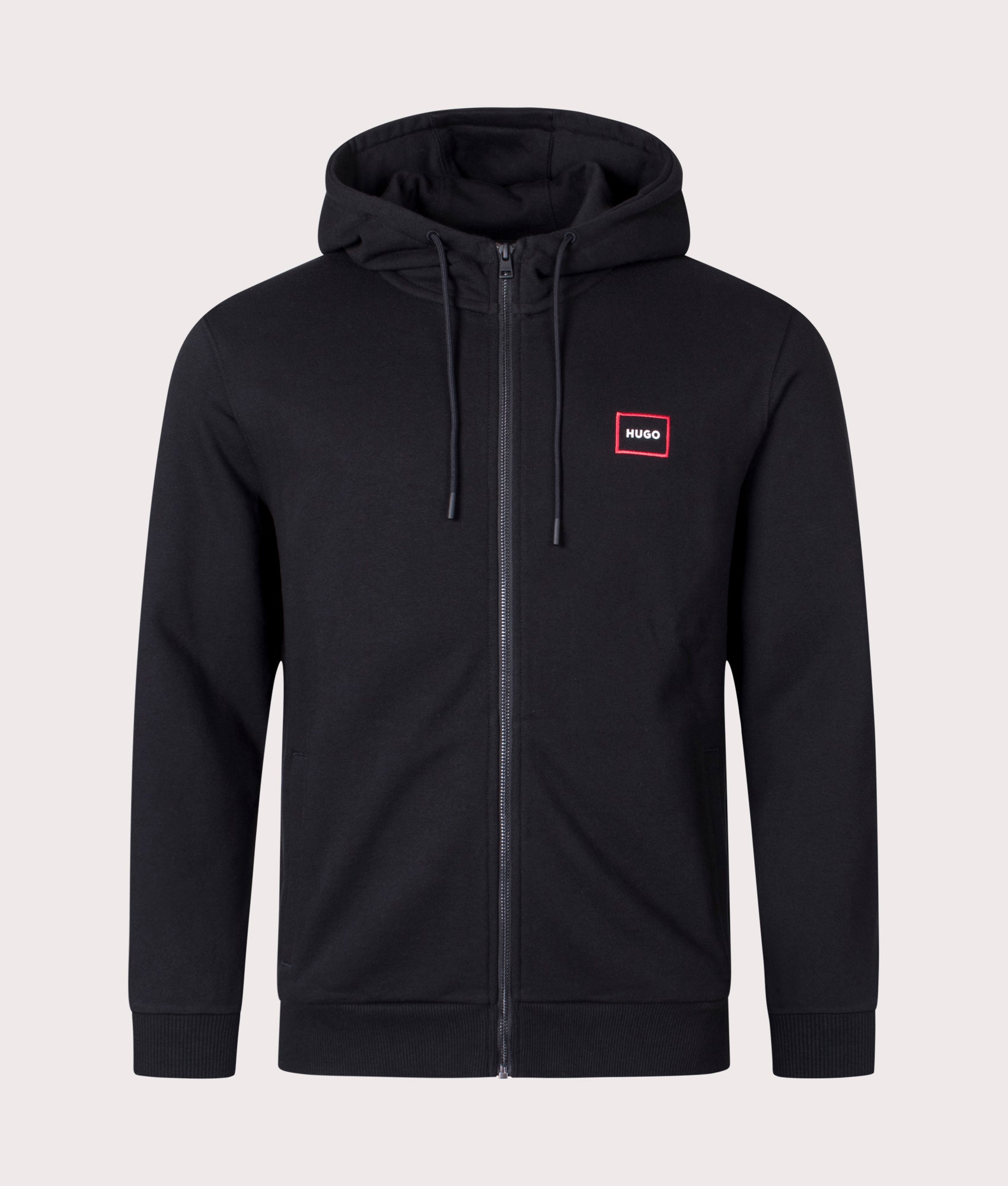 Zip-Through-Dorneol-Hoodie-Black-HUGO-EQVVS