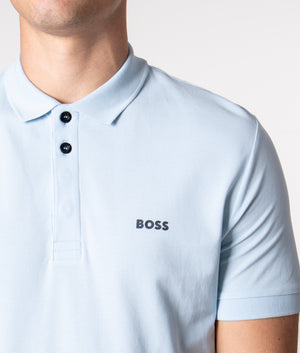 Slim Fit Paule Polo Shirt | 453 Light/Pastel Blue | BOSS | EQVVS