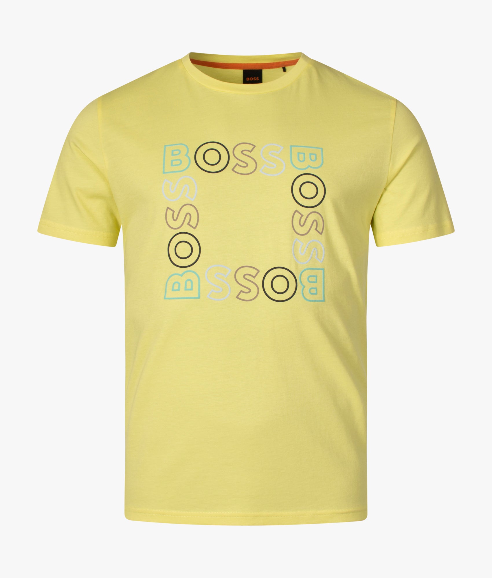 Teesquare-Logo-T-Shirt-Light/Pastel-Yellow-BOSS-EQVVS