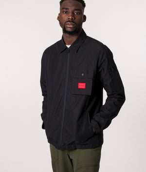 Zip-Through-Emmond-Overshirt-Black-HUGO-EQVVS