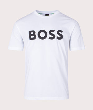 Relaxed Fit Tee T-Shirt White BOSS EQVVS