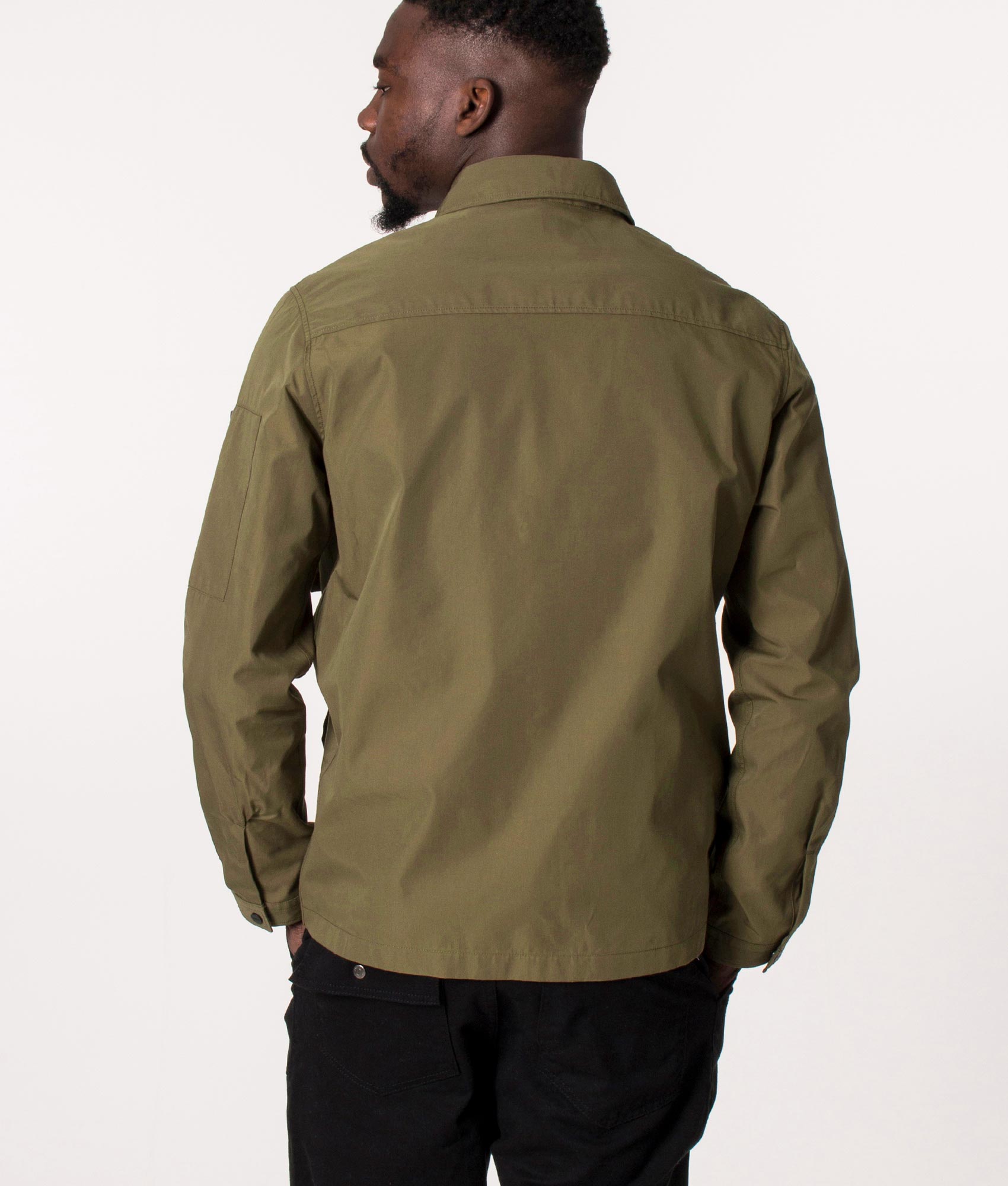 Zip-Through-Emmond-Overshirt-Medium-Green-HUGO-EQVVS