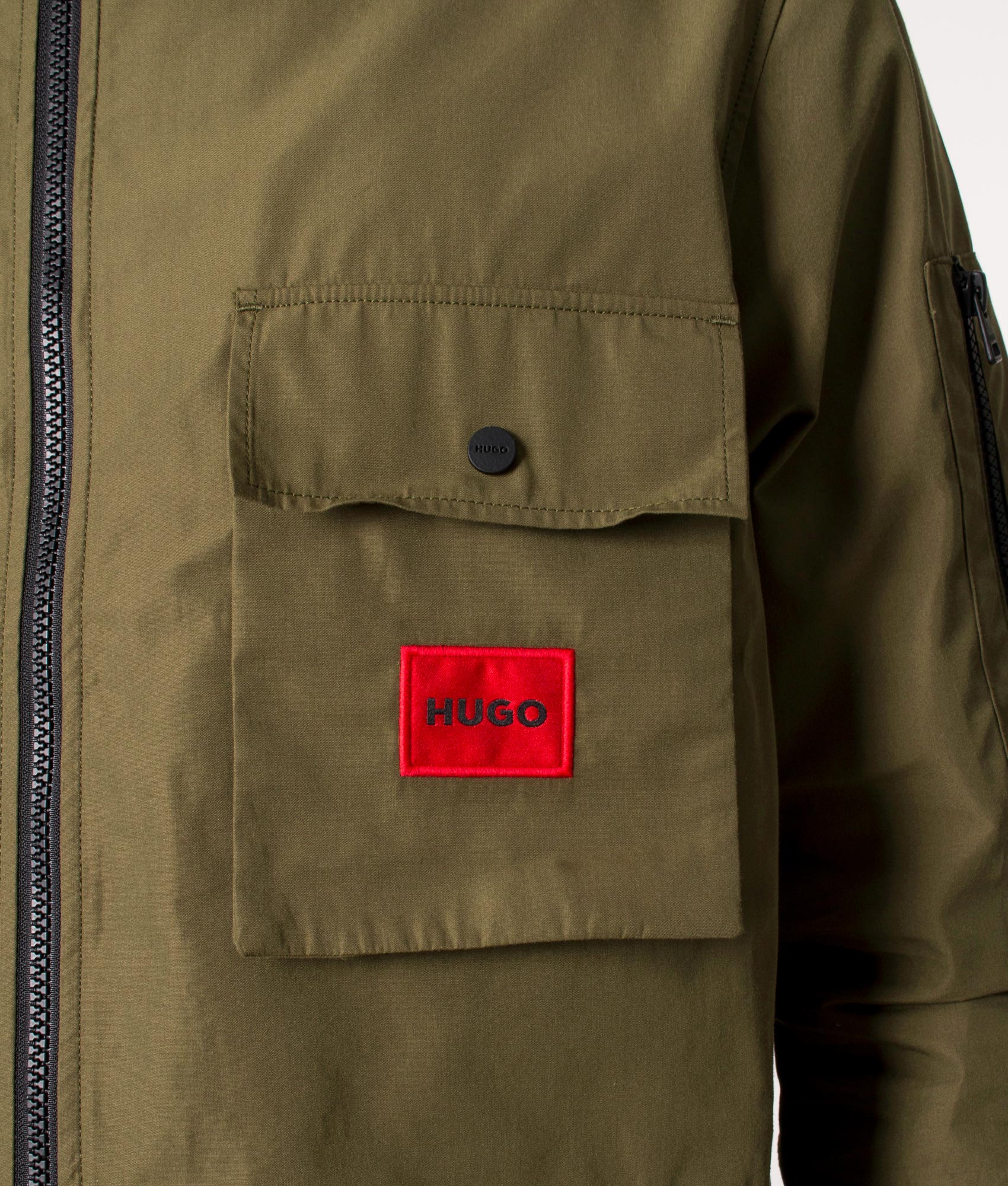Zip-Through-Emmond-Overshirt-Medium-Green-HUGO-EQVVS