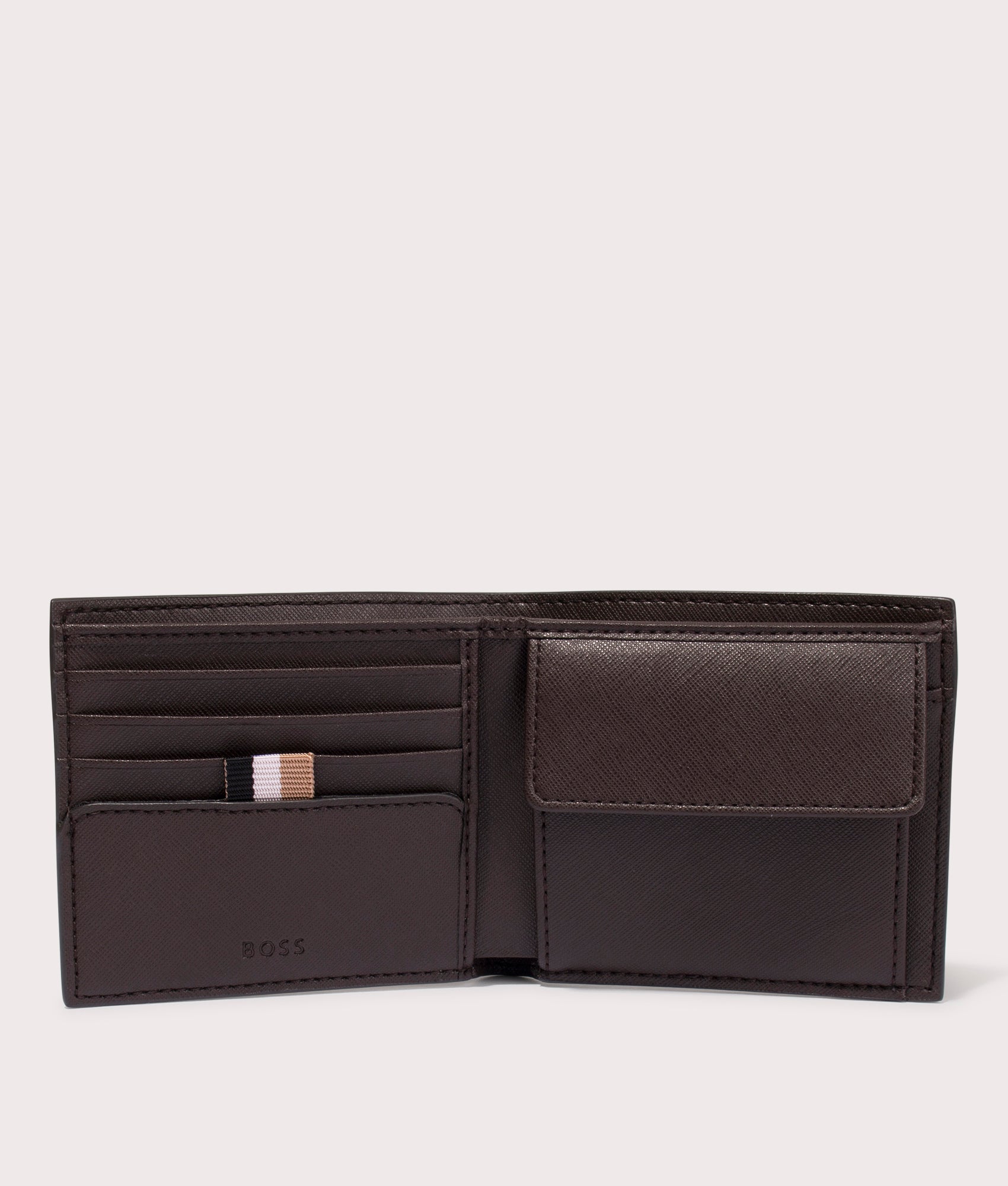 Zair-4-CC-Coin-Wallet-Dark-Brown-BOSS-EQVVS