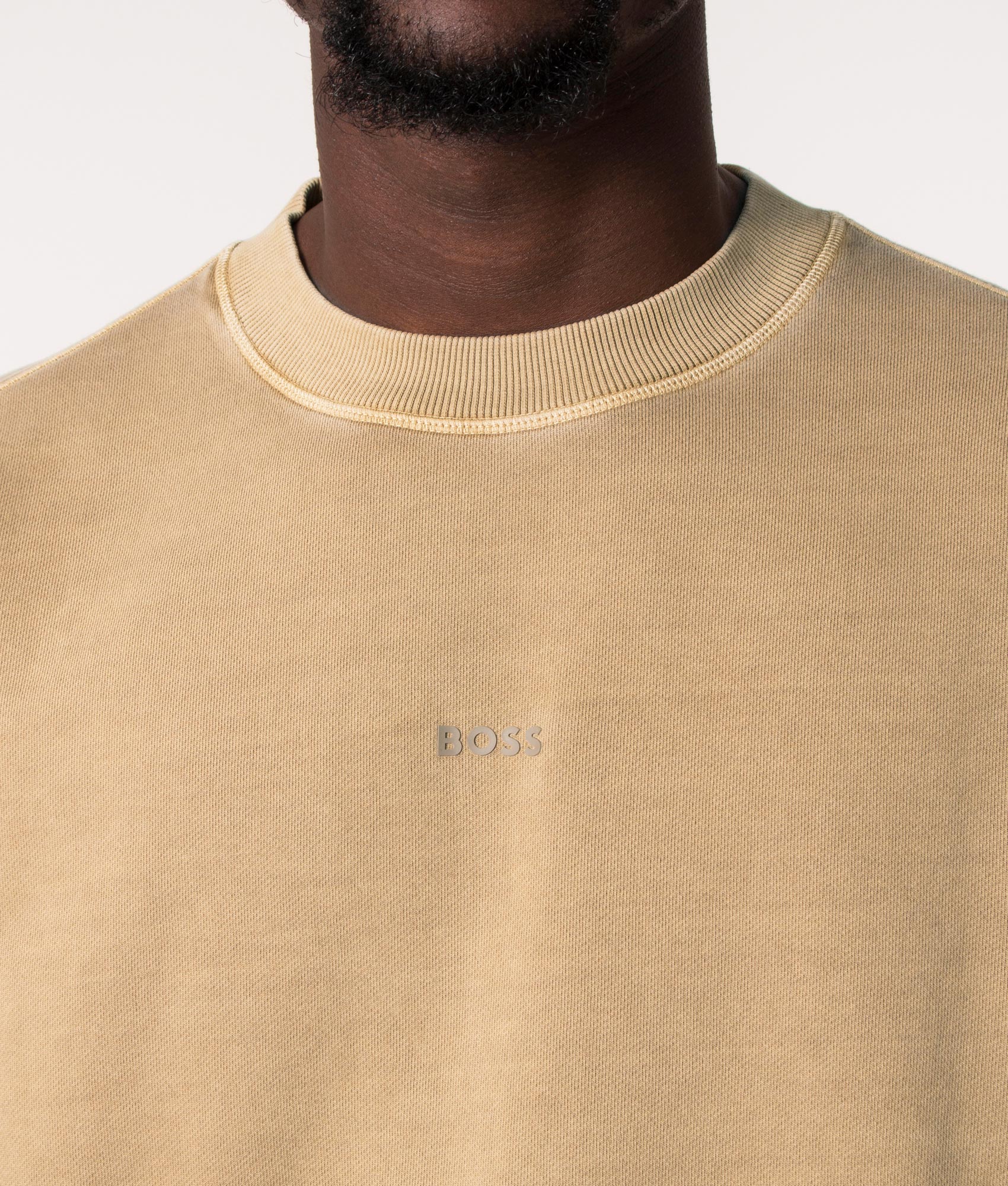 Relaxed-Fit-Garment-Dyed-Wefade-Sweatshirt-Medium-Beige-BOSS-EQVVS