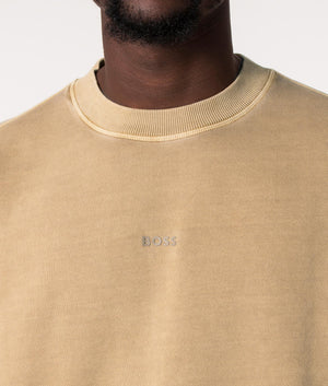 Relaxed-Fit-Garment-Dyed-Wefade-Sweatshirt-Medium-Beige-BOSS-EQVVS