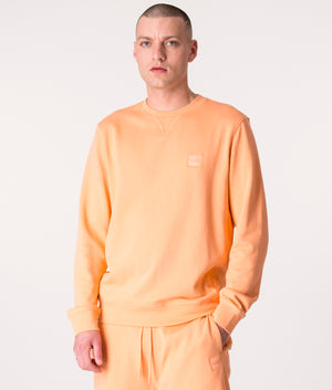 Relaxed-Fit-Westart-Sweatshirt-Light/Pastel-Orange-BOSS-EQVVS