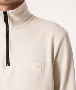 Quarter-Zip-Zetrust-Sweatshirt-Light-Beige-BOSS-EQVVS